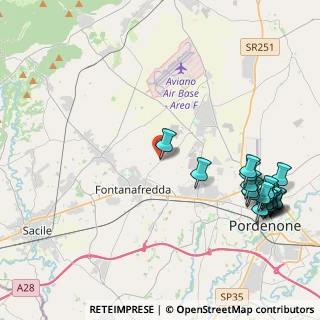 Mappa Via Prospero Antonini, 33074 Fontanafredda PN, Italia (5.4485)