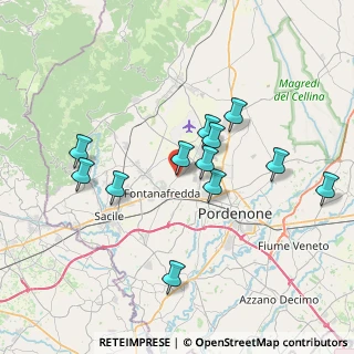 Mappa Via Prospero Antonini, 33074 Fontanafredda PN, Italia (6.75833)