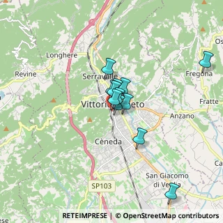 Mappa Via delle Terme, 31029 Vittorio Veneto TV, Italia (1.11167)