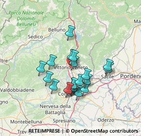 Mappa Via delle Terme, 31029 Vittorio Veneto TV, Italia (10.873)