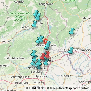 Mappa Via delle Terme, 31029 Vittorio Veneto TV, Italia (14.651)
