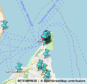 Mappa Salita Antonio Mella, 22021 Bellagio CO, Italia (0.7345)