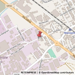 Mappa Via Armando Diaz, 12, 33044 Manzano, Udine (Friuli-Venezia Giulia)