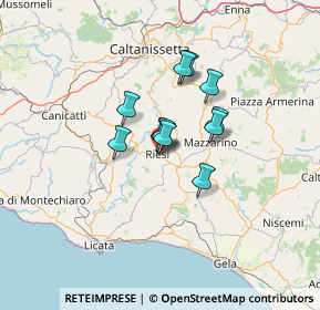 Mappa Via Liguria, 93016 Riesi CL, Italia (9.46273)