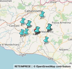 Mappa Via Liguria, 93016 Riesi CL, Italia (9.90077)