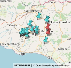 Mappa Via Liguria, 93016 Riesi CL, Italia (11.105)
