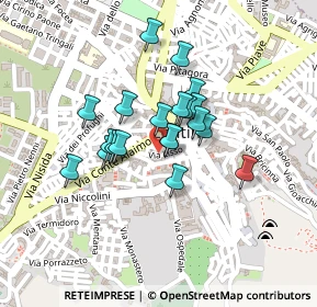 Mappa Via Roma, 96016 Lentini SR, Italia (0.1745)