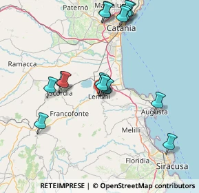 Mappa Via Teocle, 96016 Lentini SR, Italia (17.76563)