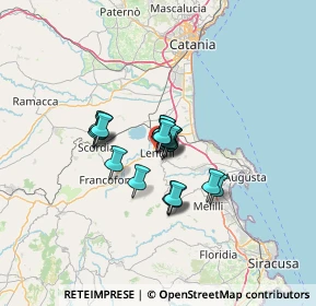 Mappa Via Teocle, 96016 Lentini SR, Italia (8.68105)