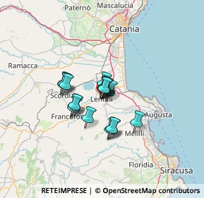 Mappa Via Teocle, 96016 Lentini SR, Italia (8.54944)