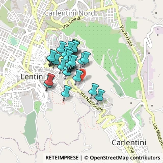 Mappa Via Carnia, 96016 Lentini SR, Italia (0.35517)