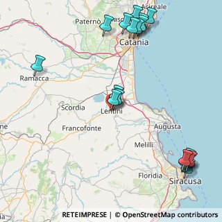 Mappa Via Vittorio Alfieri, 96016 Lentini SR, Italia (25.33)