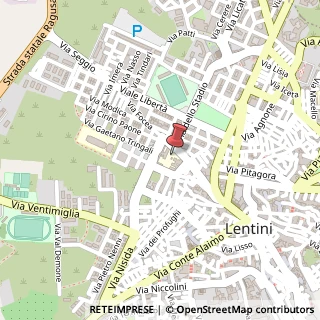 Mappa Via Focea, 1/3/5, 96016 Lentini, Siracusa (Sicilia)
