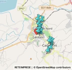 Mappa Via Bosco Cappuccio, 96016 Lentini SR, Italia (1.20231)