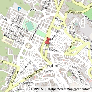 Mappa Via Murganzio,  94, 96016 Lentini, Siracusa (Sicilia)