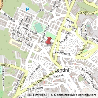 Mappa Via Bosco Cappuccio, 63, 96016 Lentini, Siracusa (Sicilia)