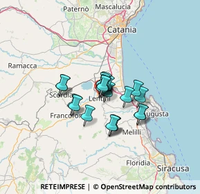 Mappa Via Agnone, 96016 Lentini SR, Italia (9.093)