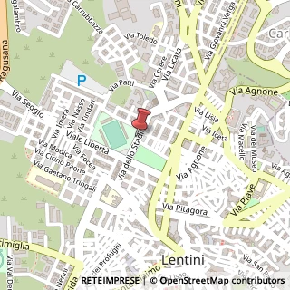 Mappa Piazza Taormina, 8, 96016 Lentini, Siracusa (Sicilia)