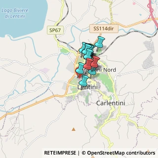 Mappa Via Cirino Paone, 96016 Lentini SR, Italia (1.048)