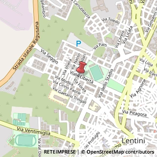 Mappa Via milazzo 9, 96016 Lentini, Siracusa (Sicilia)