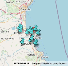 Mappa Via Canale, 96011 Augusta SR, Italia (11.61167)