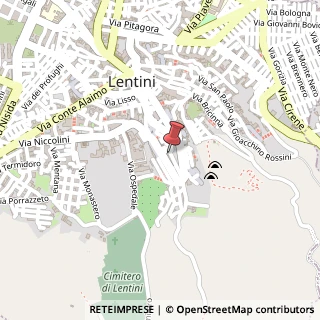 Mappa Piazza Guglielmo Oberdan, 33, 96016 Lentini, Siracusa (Sicilia)