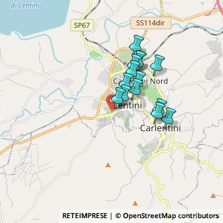 Mappa Via Francesco la Rosa, 96016 Lentini SR, Italia (1.58143)