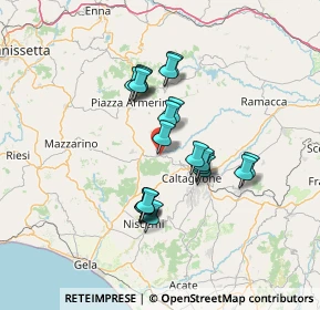 Mappa SS124, 95040 San Michele di Ganzaria CT, Italia (12.5035)