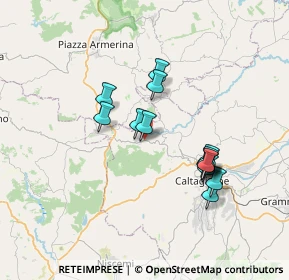 Mappa SS124, 95040 San Michele di Ganzaria CT, Italia (6.98929)