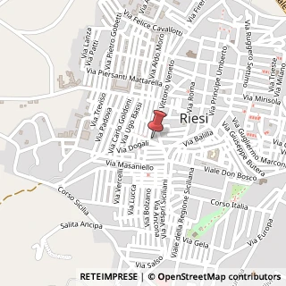 Mappa Via I Maggio, 18, 93016 Riesi, Caltanissetta (Sicilia)