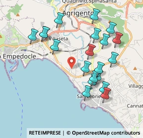 Mappa Via Monte Cimone Maddalusa, 92100 Agrigento AG, Italia (2.197)