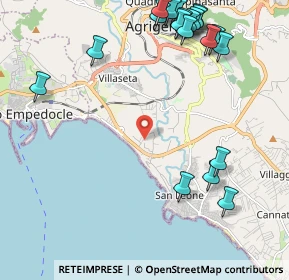 Mappa Via Monte Cimone Maddalusa, 92100 Agrigento AG, Italia (3.1465)