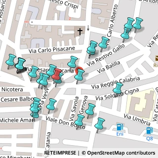 Mappa Via Soldato Cigna, 93016 Riesi CL, Italia (0.07857)