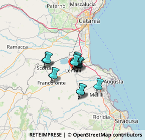 Mappa Via Guglielmo Giudice, 96016 Lentini SR, Italia (7.47333)