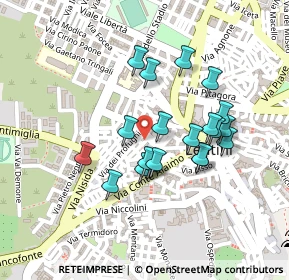 Mappa Via Guglielmo Giudice, 96016 Lentini SR, Italia (0.215)