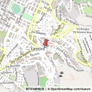 Mappa Piazza Umberto I, 14, 96016 Lentini, Siracusa (Sicilia)