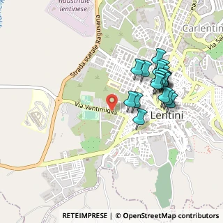 Mappa Via Ventimiglia, 96016 Lentini SR, Italia (0.5035)