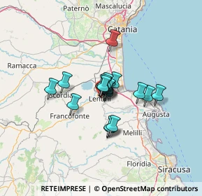 Mappa Via Platone, 96016 Lentini SR, Italia (8.1755)