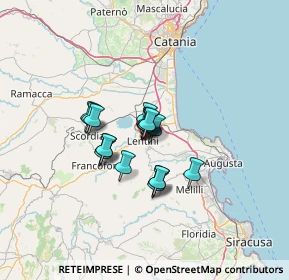 Mappa Via Platone, 96016 Lentini SR, Italia (8.66889)