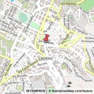 Mappa Via G. Verdi, 13, 96016 Lentini, Siracusa (Sicilia)