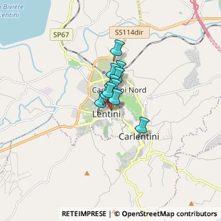 Mappa Via Mazzini, 96016 Lentini SR, Italia (0.88455)