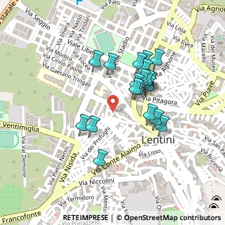 Mappa Via Livorno, 96016 Lentini SR, Italia (0.2185)