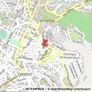 Mappa Via Torino, 43, 96016 Lentini, Siracusa (Sicilia)