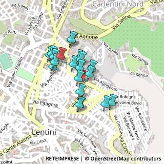 Mappa Via Piave, 96016 Lentini SR, Italia (0.189)