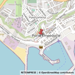 Mappa Via Fanti, 18, 92014 Porto Empedocle, Agrigento (Sicilia)