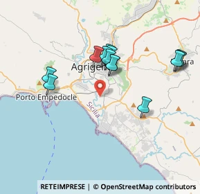 Mappa Via Porta Aurea, 92100 Agrigento AG, Italia (3.91538)