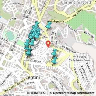 Mappa Via Torino, 96016 Lentini SR, Italia (0.2435)