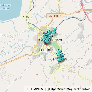 Mappa Via IV Novembre, 96016 Lentini SR, Italia (0.95182)