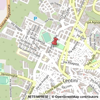 Mappa Via Libertà, 51, 96016 Lentini, Siracusa (Sicilia)
