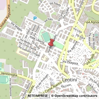 Mappa Via dello Stadio, 16, 96016 Lentini, Siracusa (Sicilia)